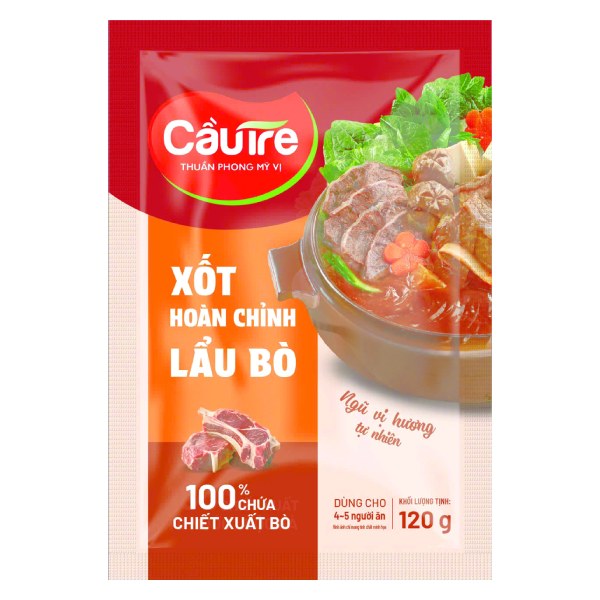 Xốt Gia Vị Hoàn Chỉnh Cầu Tre Lẩu Bò Gói 120G
