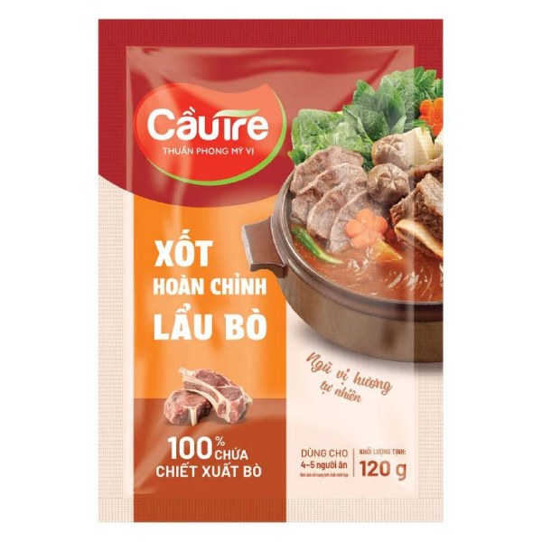 Xốt Hoàn Chỉnh Cầu Tre Lẩu Bò Gói 120G