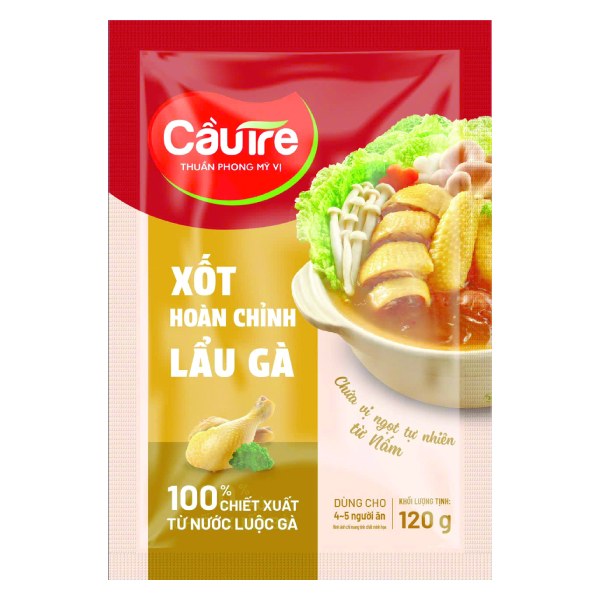 Xốt Gia Vị Hoàn Chỉnh Cầu Tre Lẩu Gà Gói 120G