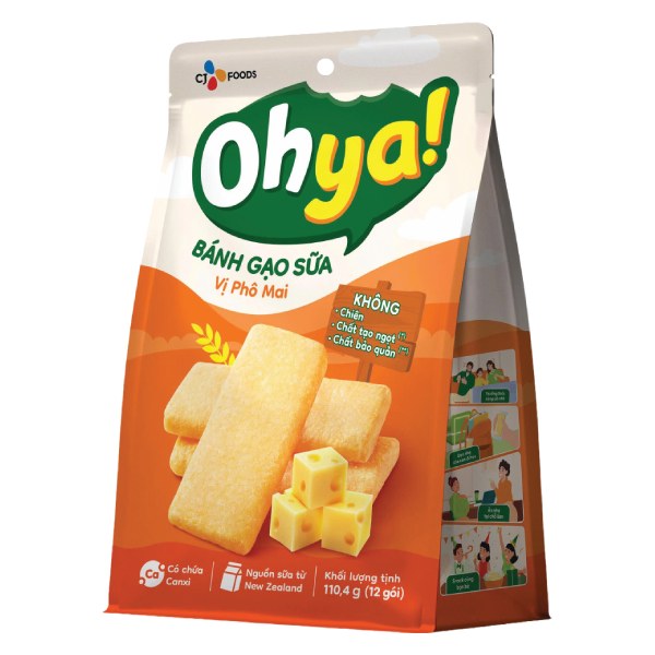 Bánh Gạo Sữa Ohya Vị Phô Mai Gói 110.4G