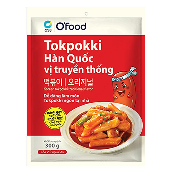 Bánh Gạo Tokpokki O'Food Truyền Thống Gói 300G