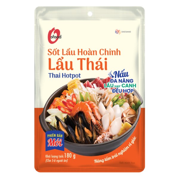 Sốt Lẩu Hoàn Chỉnh O'Food Vị Lẩu Thái Gói 180G
