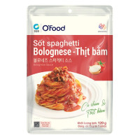 Sốt Spaghetti O'food Bolognese Thịt Bằm Gói 120G