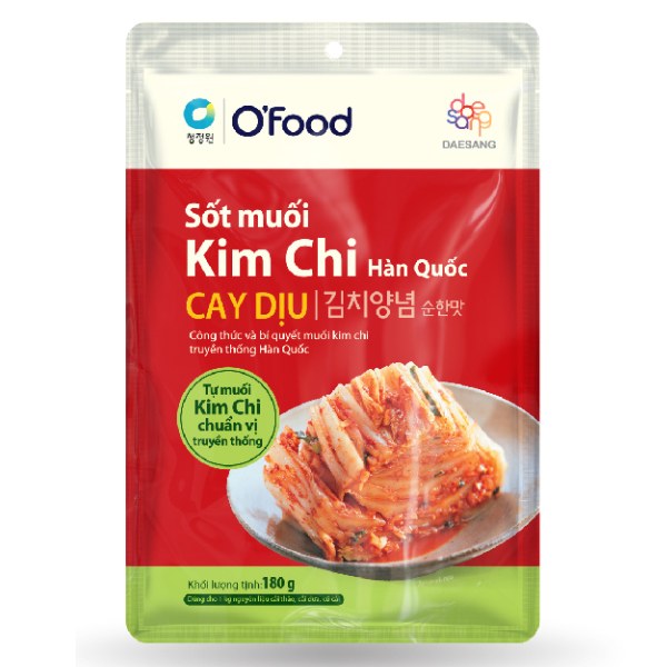 Sốt Muối Kim Chi Hàn Quốc O'Food Cay Dịu Gói 180G