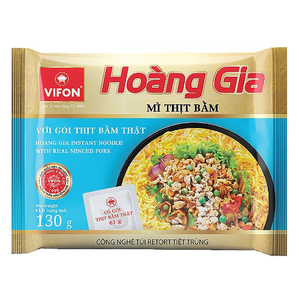 Mì Thịt Bằm Hoàng Gia Vifon Gói 130G