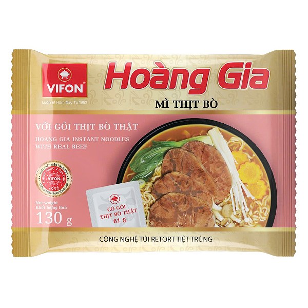 Mì Thịt Bò Hoàng Gia Vifon Gói 130G