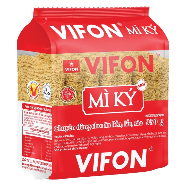 Mì Ký Không Có Gia Vị Vifon Túi 950G