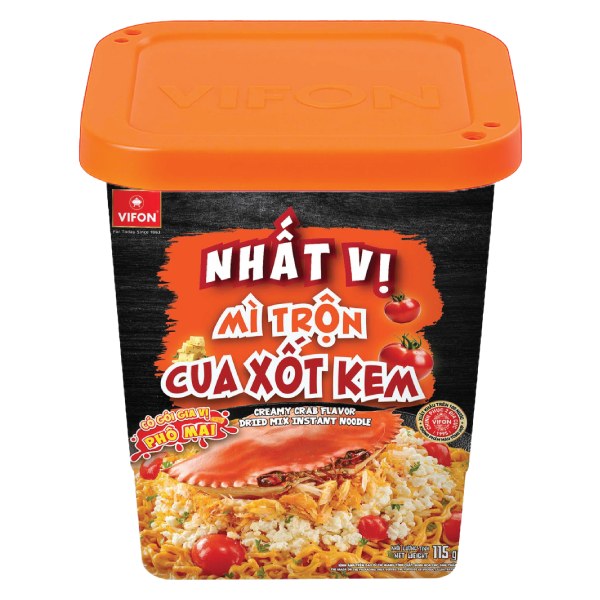 Mì Trộn Nhất Vị Cua Xốt Kem Ly 115G
