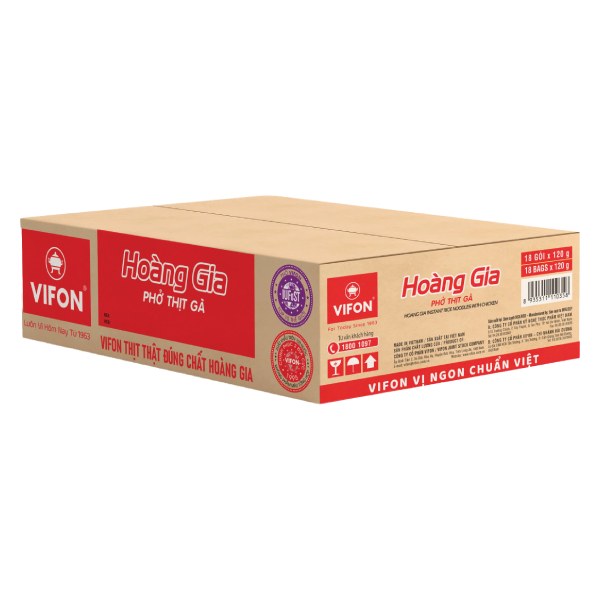 Phở Gà Hoàng Gia Vifon Thùng 18 Gói 120G