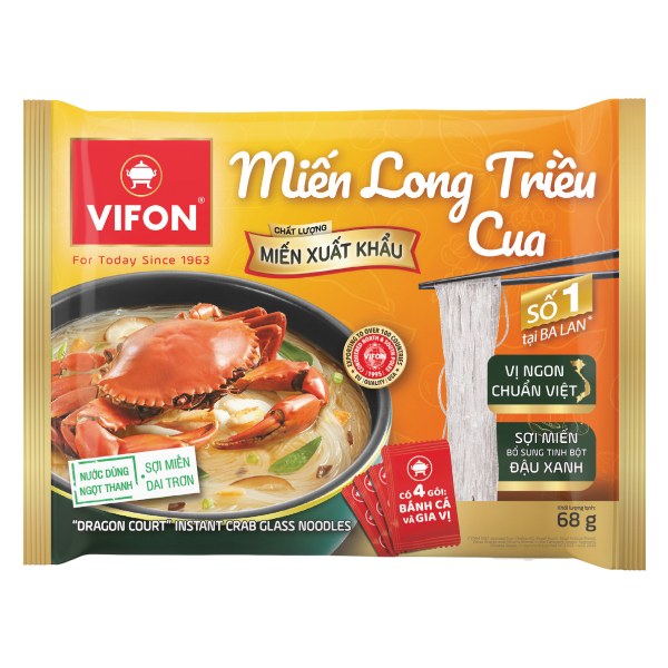 Miến Long Triều Vifon Cua Gói 68G