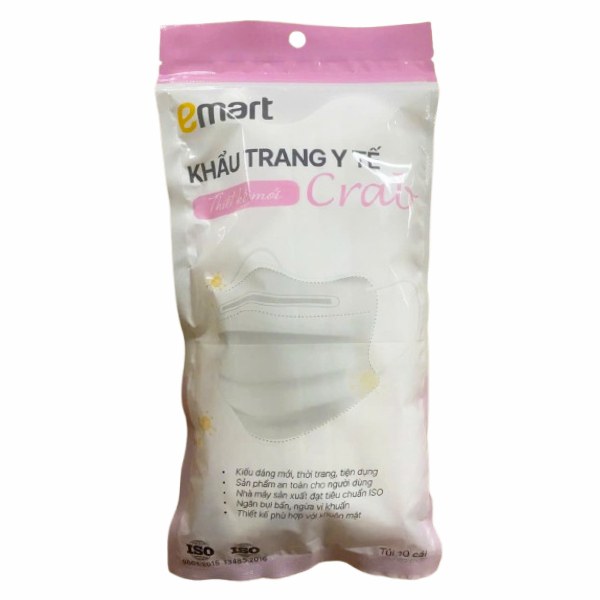 Khẩu Trang Y Tế Emart 4D KF94 Hộp 10 Cái
