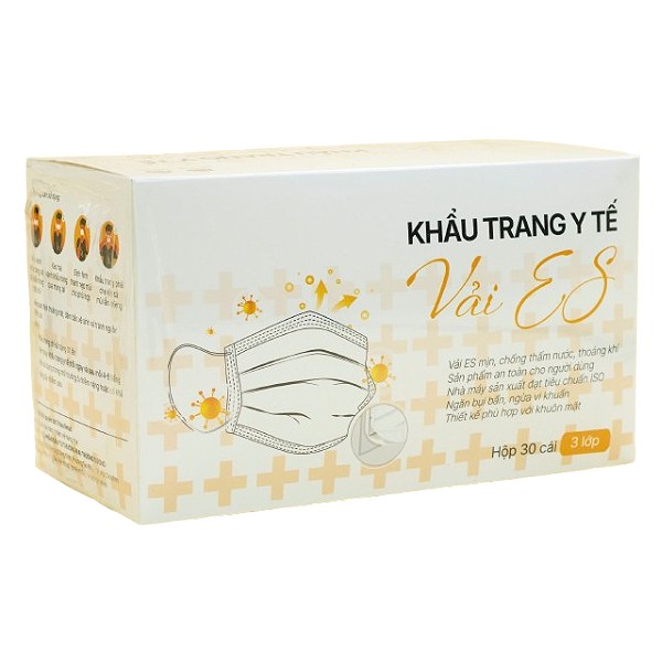 Khẩu Trang Y Tế Vải ES Hộp 30 Cái