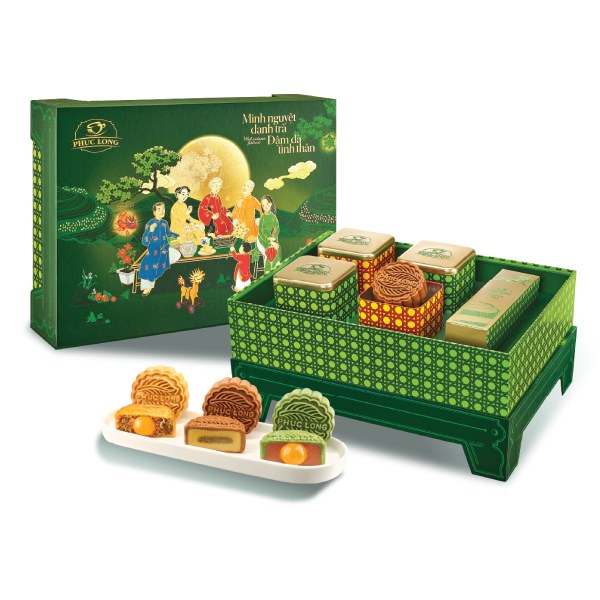 Bánh Trung Thu Phúc Long Minh Nguyệt Danh Trà Thượng Hạng 2 528G