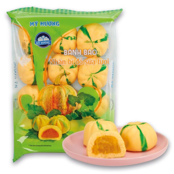 Bánh Bao Mỹ Hương Bí Đỏ Sữa Tươi 300G