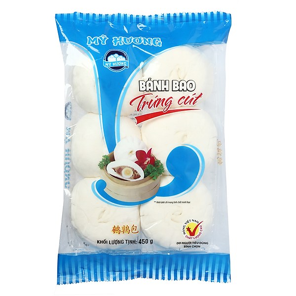 Bánh Bao Mỹ Hương Trứng Cút Gói 450G
