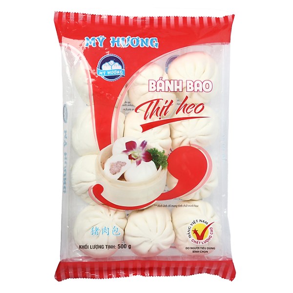 Bánh Bao Mỹ Hương Nhân Thịt Gói 500G