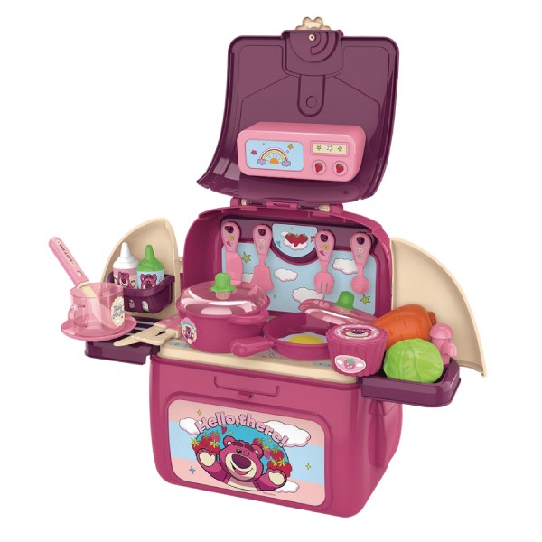 Đồ Chơi Nhà Bếp Dáng Balo Gấu Dâu Lotso SH10133