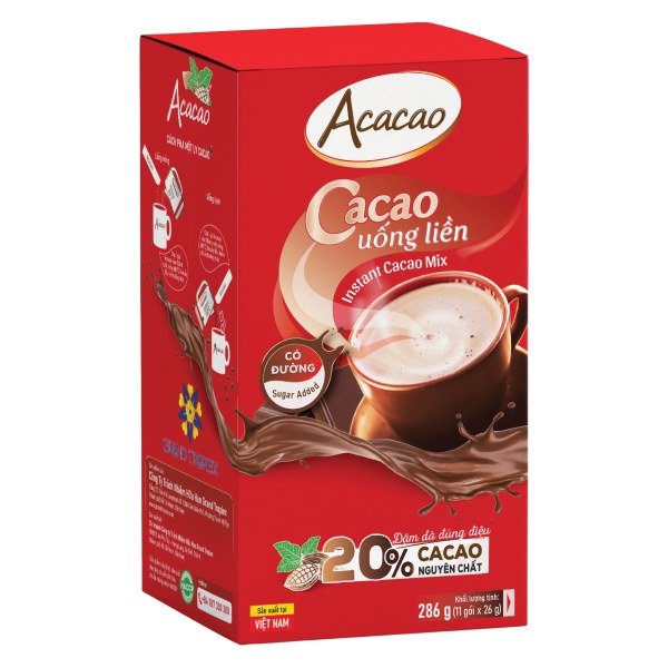 Bột Socola Acacao Có Đường Hộp 11 Gói*26G