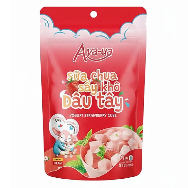 Sữa Chua Sấy Khô Aya-Ua Dâu Tây Gói 16G