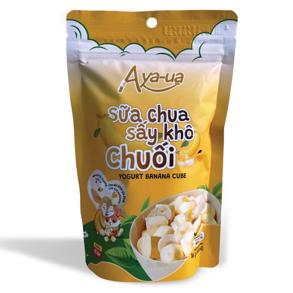 Sữa Chua Sấy Khô Aya-Ua Chuối Gói 16G