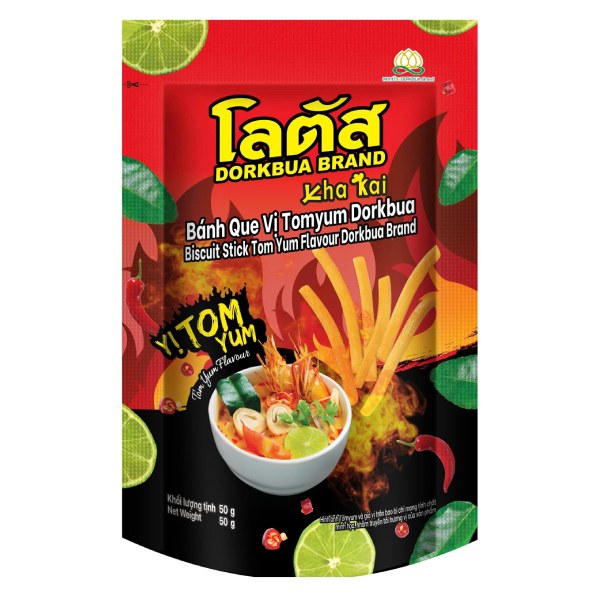 Bánh Que Dorkbua Tomyum Gói 50G