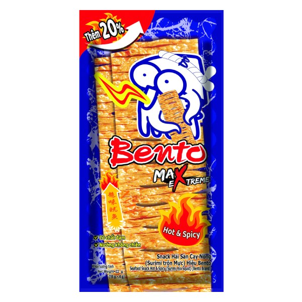 Snack Bento Mực Tẩm Cay Nồng 18G
