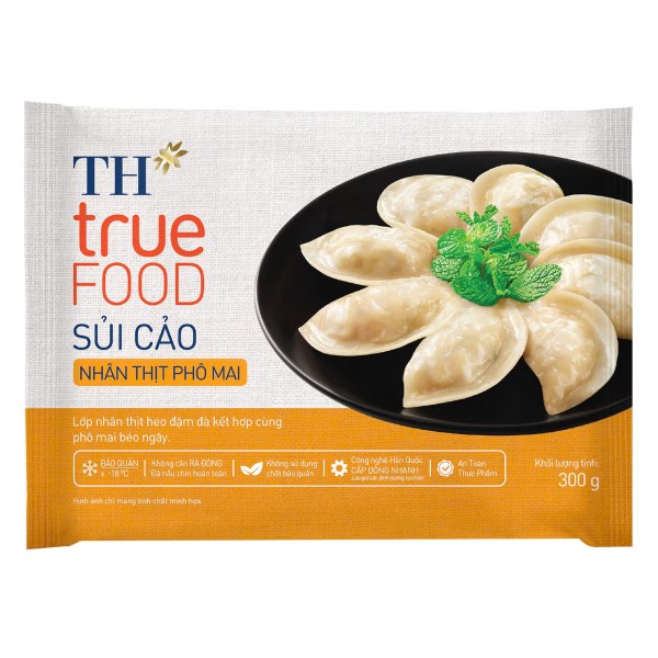 Sủi Cảo TH True Food Nhân Thịt Phô Mai Gói 300G