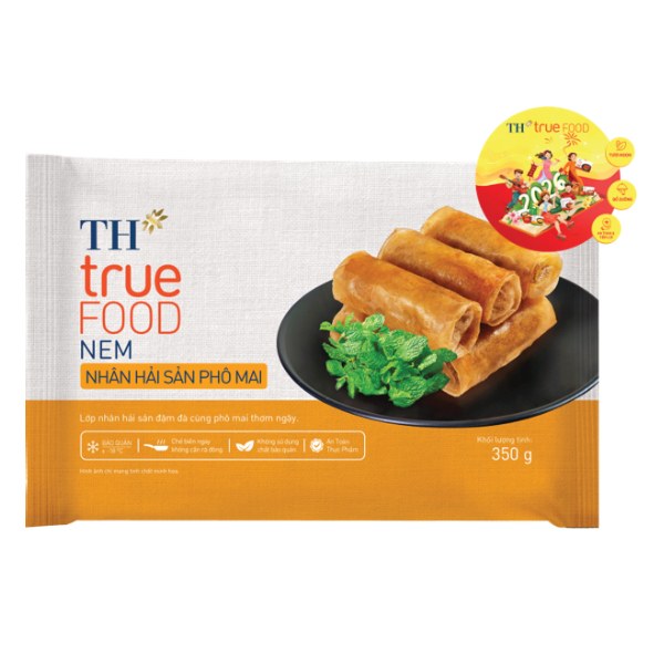 Nem Nhân Hải Sản Phô Mai TH True Food Gói 350G