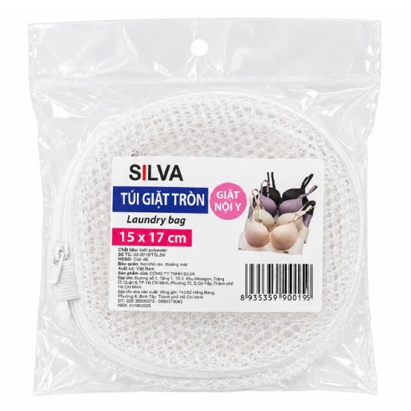 Túi Giặt Tròn VN Silva 15*17Cm
