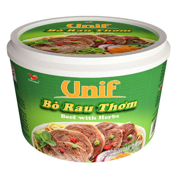 Mì Unif Bò Rau Thơm Tô 85G