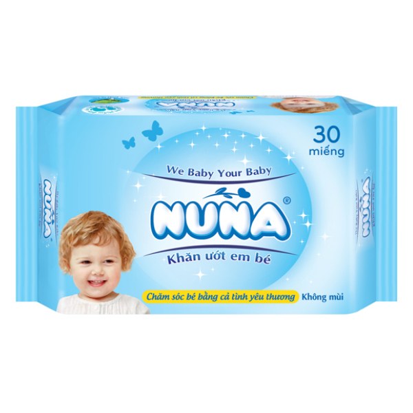 Khăn Ướt Baby Nuna Gói Du Lịch 30 Miếng