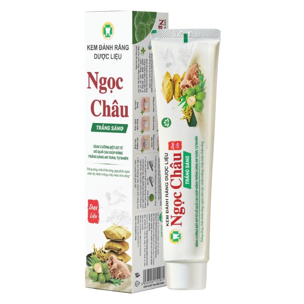 Kem Đánh Răng Dược Liệu Ngọc Châu Trắng Sáng 170G