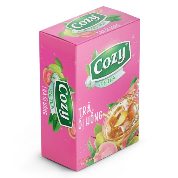 Trà Cozy Ice Tea Hương Ổi Hồng Hộp 16 Gói*15G