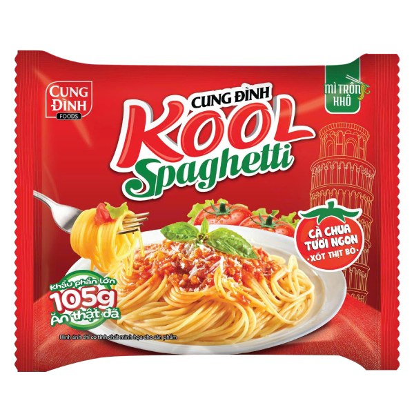 Mì Cung Đình Kool Spaghetti Xốt Bò Bằm Gói 105G
