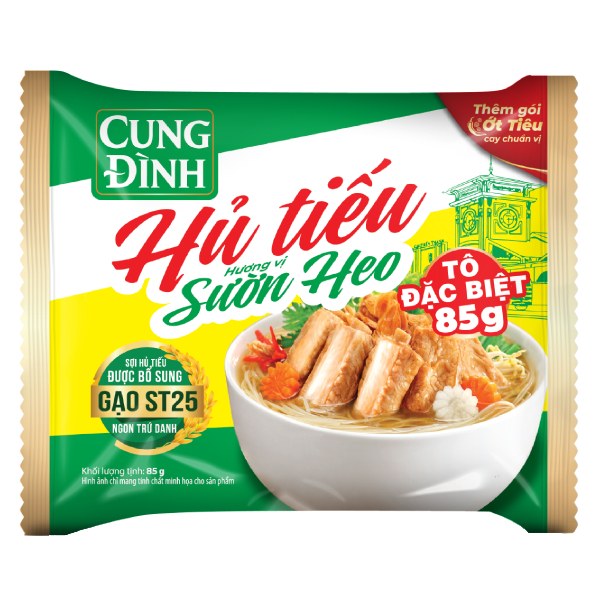 Hủ Tiếu Sườn Heo Cung Đình Gói 85G