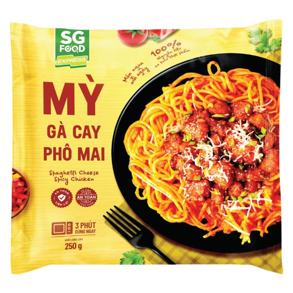 Mì Gà Cay Phô Mai SG Food Gói 250G