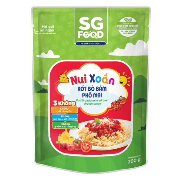 Nui Xoắn Xốt Bò Bằm Phô Mai SG Food 200G