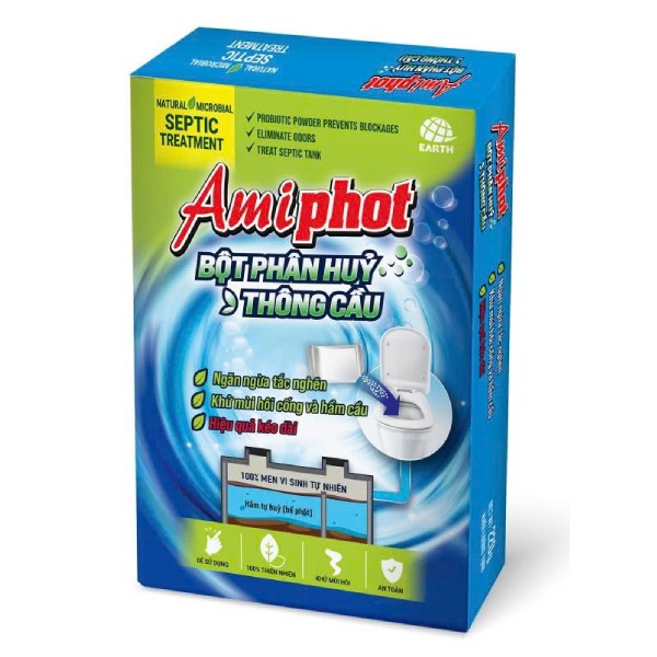 Bột Thông Bồn Cầu Amiphot Hộp 220G