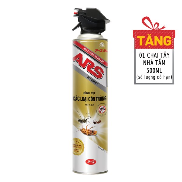 Xịt Côn Trùng ARS Jet Gold Không Mùi 600Ml