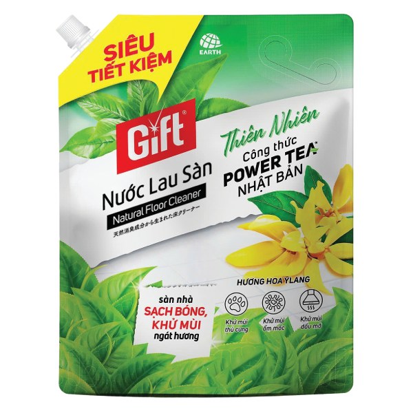 Nước Lau Sàn Gift Hương Ylang Túi 3.6Kg