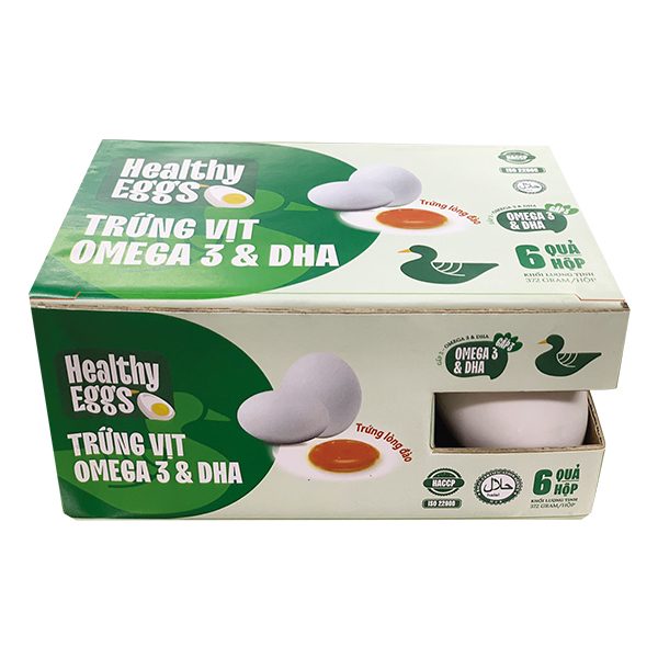 Hộp 6 Trứng Vịt Vfood Omega 3 - DHA