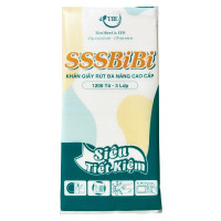 (Only Emartmall) Khăn Giấy Rút Treo Tường Sssbibi 3 Lớp Gói 1200 Tờ