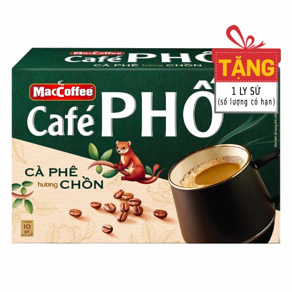 Cà Phê MacCoffee Café Phố Hương Chồn Hộp 160G