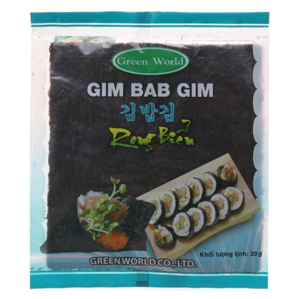 Rong Biển Cuộn Cơm Green World Gimbabgim 20G