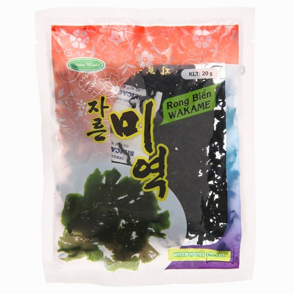 Rong Biển Wakame Green World Gói 20G
