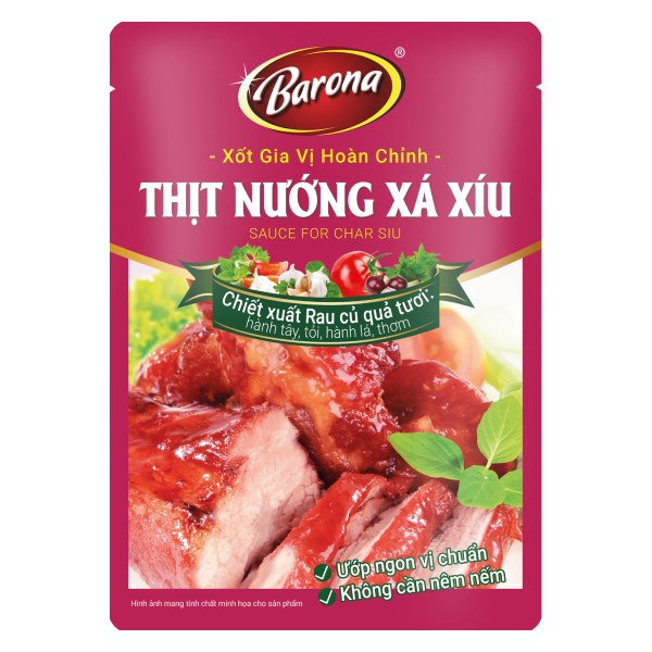 Xốt Gia Vị Hoàn Chỉnh Barona Thịt Nướng Xá Xíu 80G