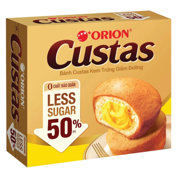 Bánh Custas Kem Trứng Giảm Đường Hộp 282G