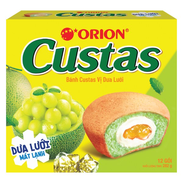 Bánh Custas Vị Dưa Lưới Hộp 282G