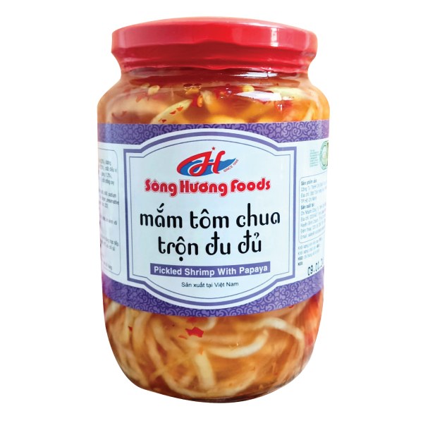 Mắm Tôm Chua Trộn Đu Đủ Sông Hương Hũ 910G