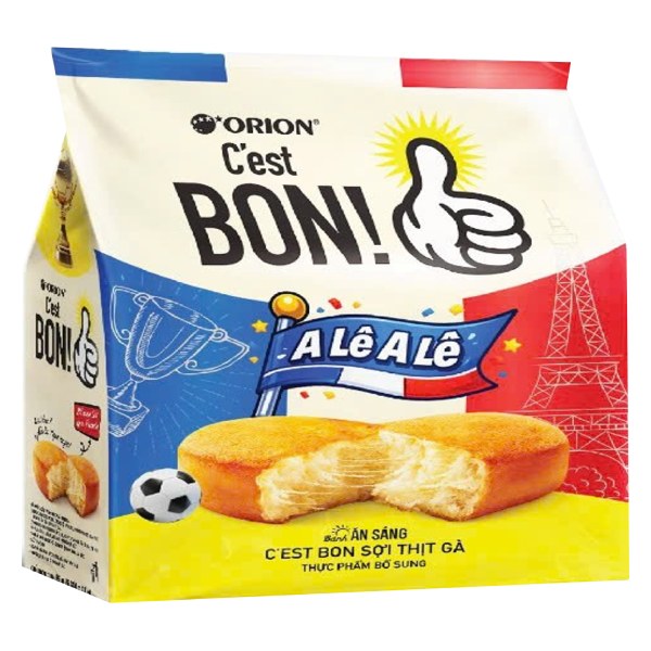 Bánh Ăn Sáng C'est Bon Sợi Thịt Gà 5 Cái*17G